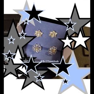 Avon Silver Star Studded Earrings Timeless Design